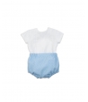 Conjunto bebe bouquet azul Rochy