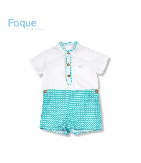 Conjunto nio pantalon corto Zig-Zag Foque