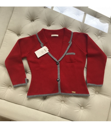 Blazer roja y gris Cesar Blanco