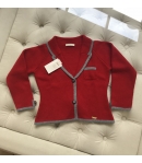 Blazer roja y gris Cesar Blanco