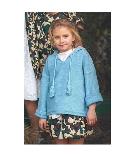 Jersey Azul con capucha Mia y Lia