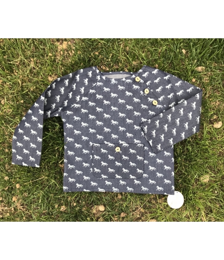Camisa denim caballos Baby Yiro
