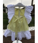 Vestido volante plumeti amarillo Baby Yiro
