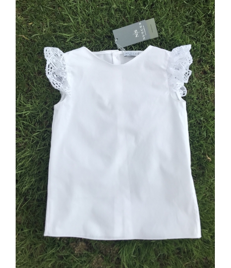 Blusa manga puntilla Nueces