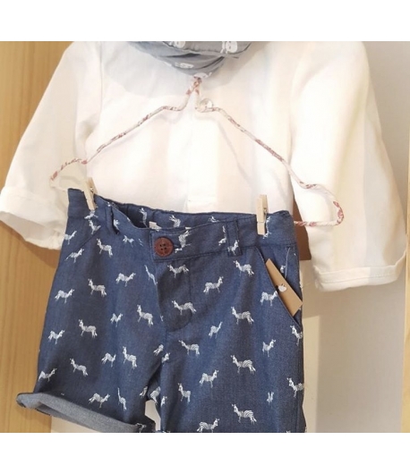 Pantalón corto cebras Mia y Lia