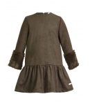 Vestido antelina kaki Teen Eve Children