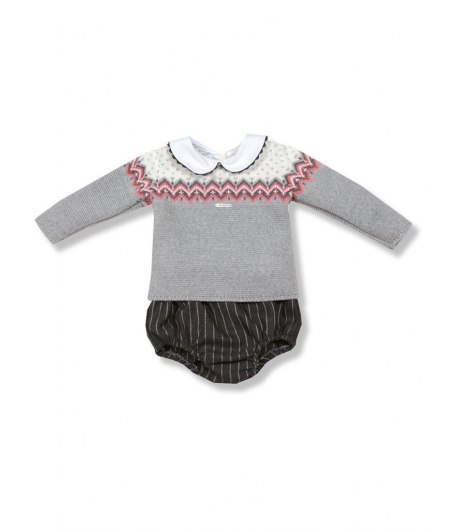 Conjunto jubón greca y ranita Foque