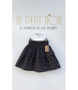 Falda negra buhos Mia y Lia
