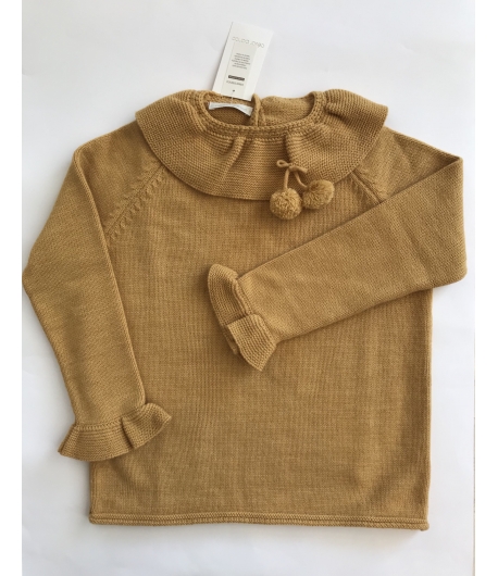 Jersey mostaza cuello redondo Cesar Blanco