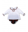 Conjunto blusa y ranita College Foque