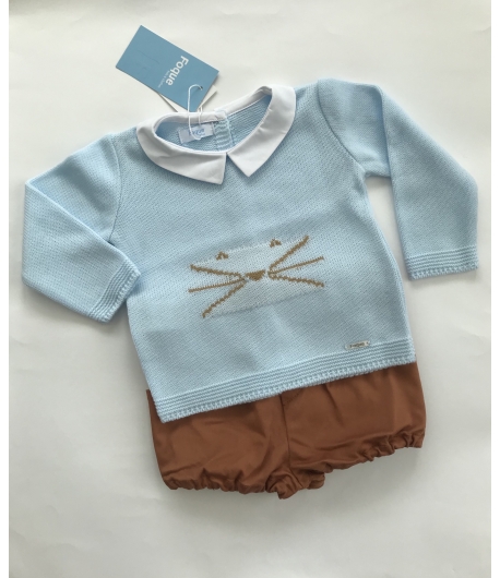 Conjunto jubón gato y ranita Foque