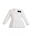Blusa blanca topitos negros Tepee  Eve Children