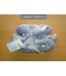 Cuello punto gris claro Cesar Blanco