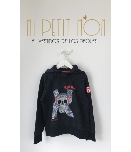 Sudadera azul calavera Khlum Mia y Lia