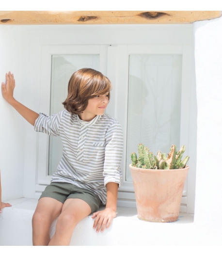 Camisa niño rayas Peach Eve Children