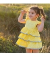 Vestido volantes amarillo Rochy