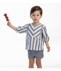 Conjunto niño rayas azules Cocote
