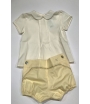 Conjunto bombacho y blusa cuello bebe Mariposa Kauli