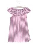 Vestido rayas coral José Varón