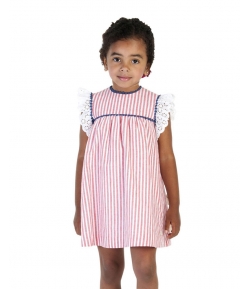 Vestido rayas rojo José Varón