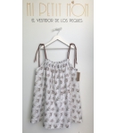 Vestido blanco flores Mia y Lia