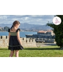 Vestido negro y fluor Denise Eva Castro