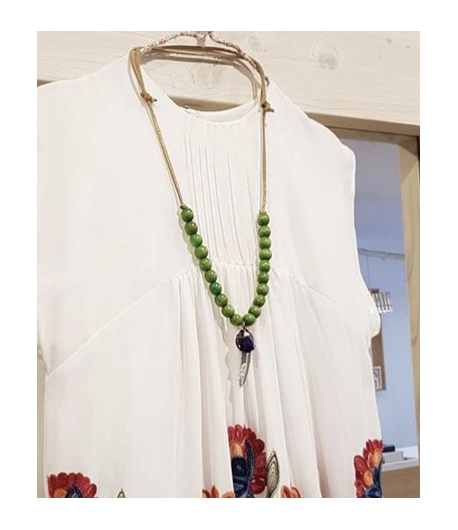 Colgante bola verde Calavera Mia y Lia