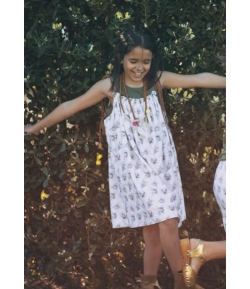 Vestido blanco flores Mia y Lia