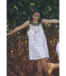 Vestido blanco flores Mia y Lia