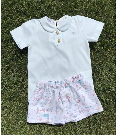 Conjunto boxer y camiseta Sirenitas Kauli