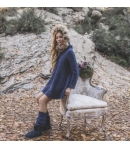 Vestido Amatista Marino vuelo lurex Bella Bimba