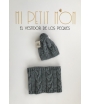 Conjunto gorro y cuello gris Gorros Navarro