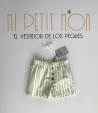 Pantalón corto rayas verde pistacho José Varón