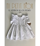 Blusa blanca manga volante Mia y Lia