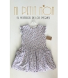 Vestido talle bajo flores Mia y Lia