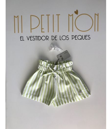 Falda pantalón rayas verde pistacho José Varón