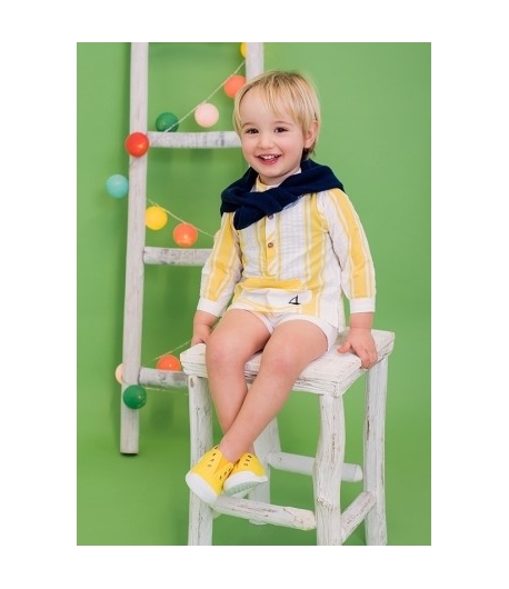 Camisa rayas amarillas Foque