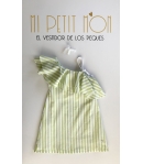 Vestido rayas verde pistacho José Varón