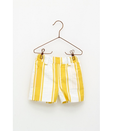 Pantalón corto rayas amarillas Foque