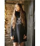 Vestido evasé Onis escudo con capucha pelo marmota Bella Bimba