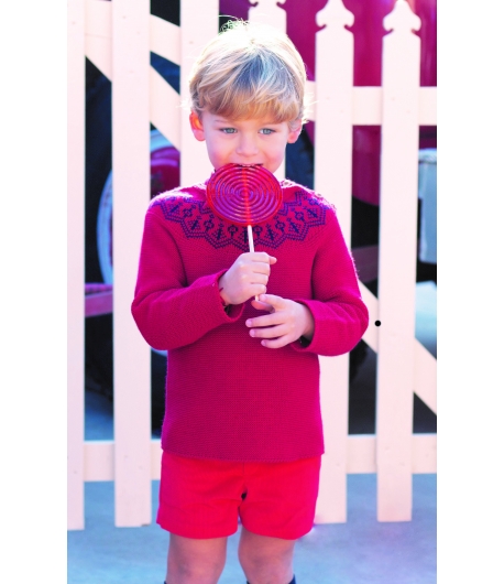 Jersey greca rojo Scotish Eve Children