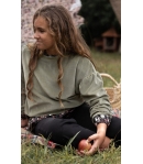 Sudadera verde terciopelo Mia y Lia