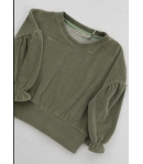 Sudadera verde terciopelo Mia y Lia