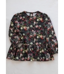 Blusa flores negro Mia y Lía