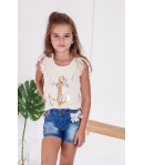 Camiseta beige Menorca Kauli