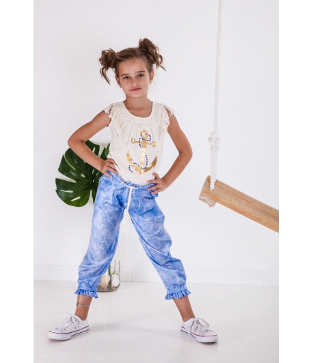 Pantalón largo azul Menorca Kauli