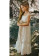 Vestido Alma plumeti bordado largo Bella Bimba & Bamboline
