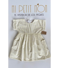 Vestido cuadros fluor Mia y Lia