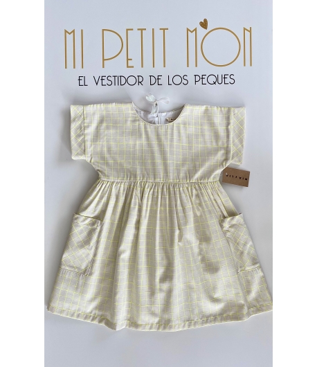 Vestido cuadros fluor Mia y Lia