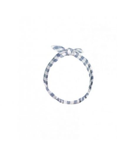 Turbante cuadro vichy azul Florence Eve Children